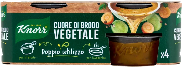 Koncentrat bulionu warzywnego Cuore di brodo verdure 4x28g - Knorr