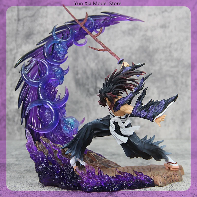 

22cm Demon Slayer Kokushibou Fierce Battle Anime Figure Model Statue Boys Collection Desktop Decoration Ornament Light Toy Gifts