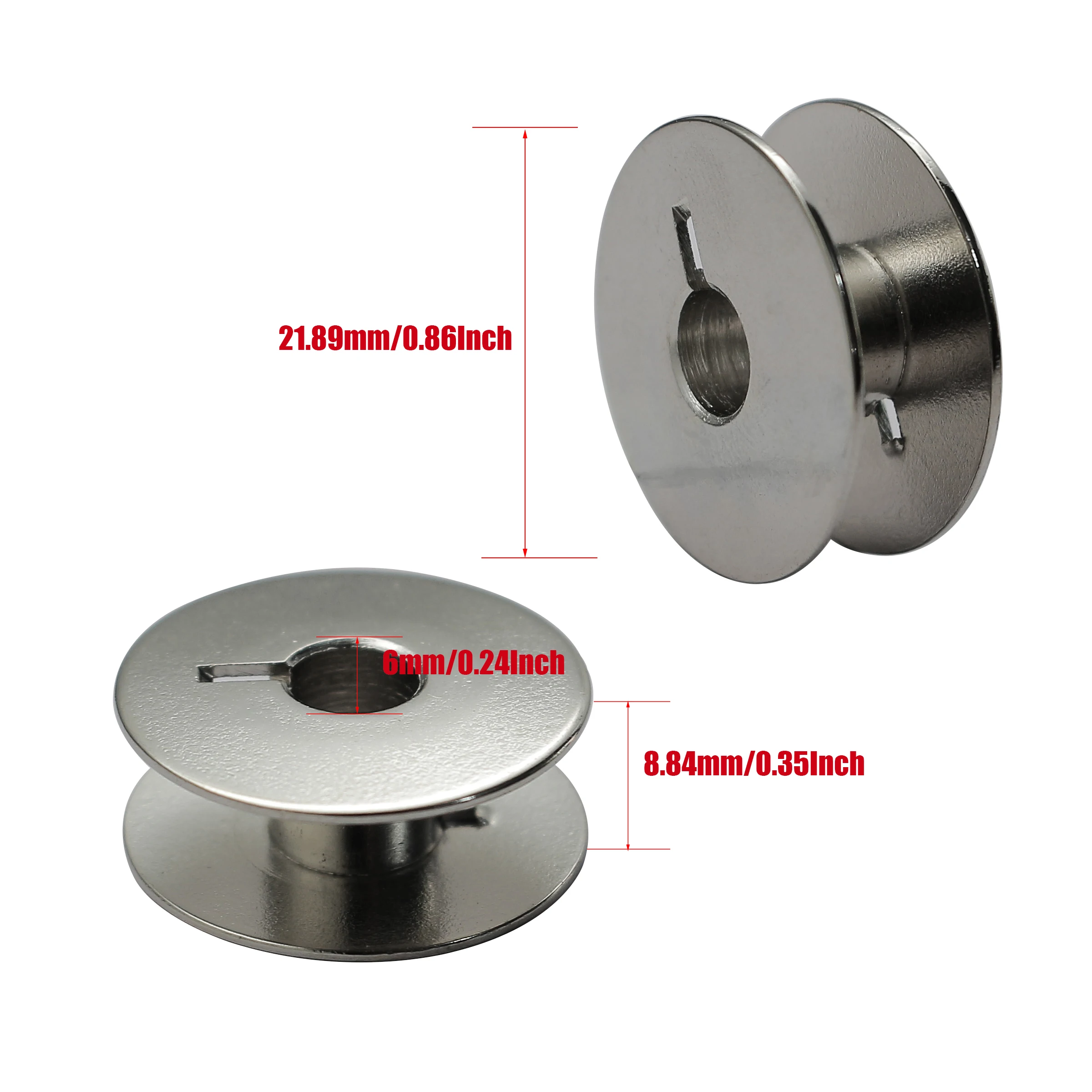 2PC Bobbin Cases 9076 & 10PC Bobbins #9033S for Industrial Sewing Accessories Consew 277R Pfaff 1212 2022 6120 6230 6232 6250