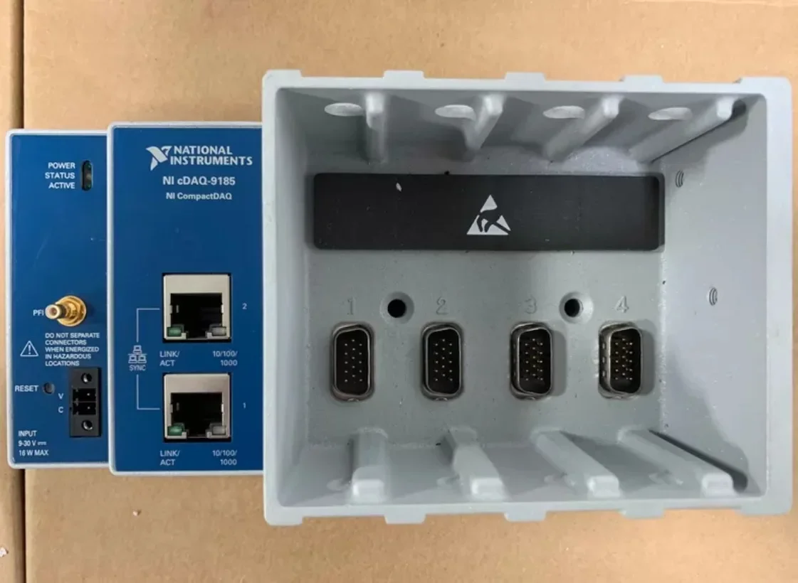 1PC  Used National Instruments NI cDAQ-9185 Ethernet CompactDAQ Data Acquisition Chassis#Xing