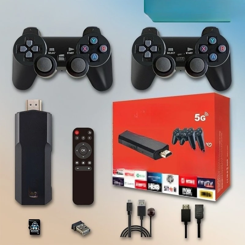 

TV game console 4K high definition HDMI home game console dual system 2.4G wireless double handle