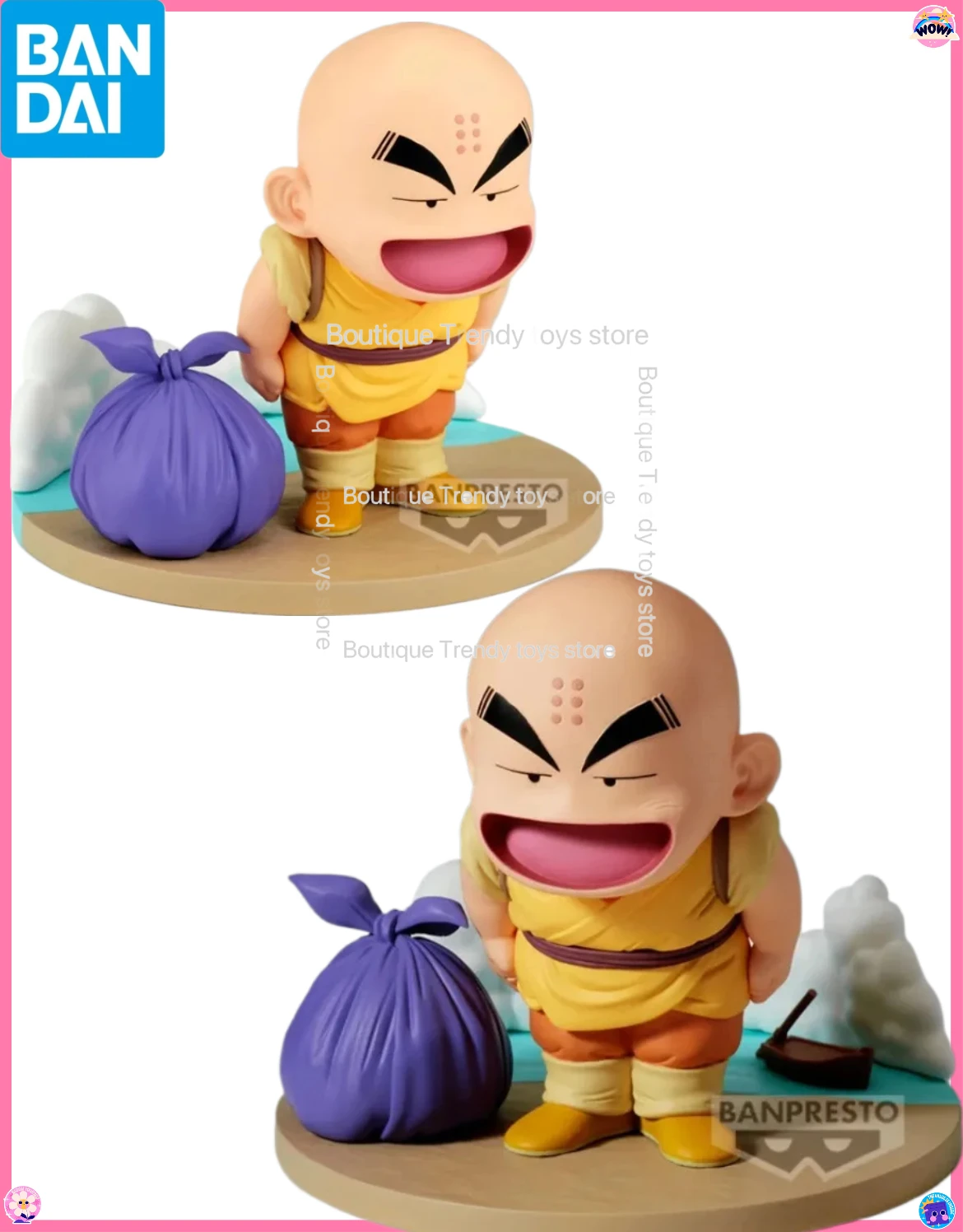 

Bandai Original BANPRESTO Anime Dragon Ball History Box krillin PVC Action Figure Collectible Model Toy Gifts