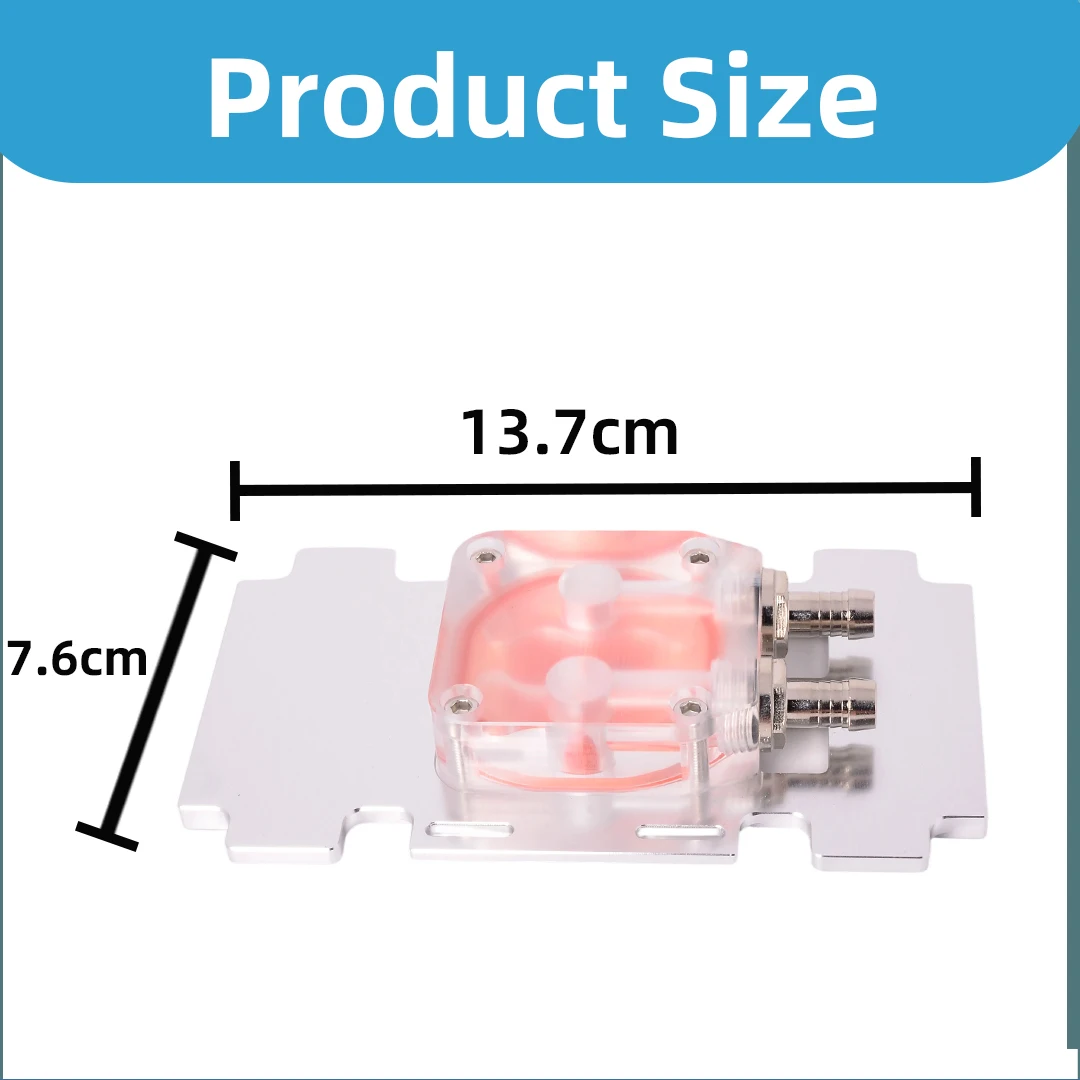 Cooler Cooling Block Purple Copper Water-cooled GPU Heat Dissipation Plate Tower Head- Nvidia Tesla V100 A100-SXM2 CNC Heat Sink