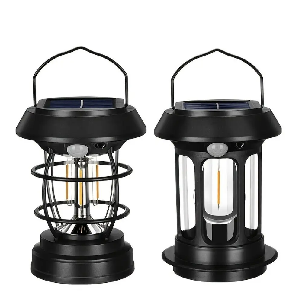 

Type-C Rechargeable Solar Camping Lights Dimmerable Solar Powered Hand Lantern Durable Waterproof Wall Hanging Light Home