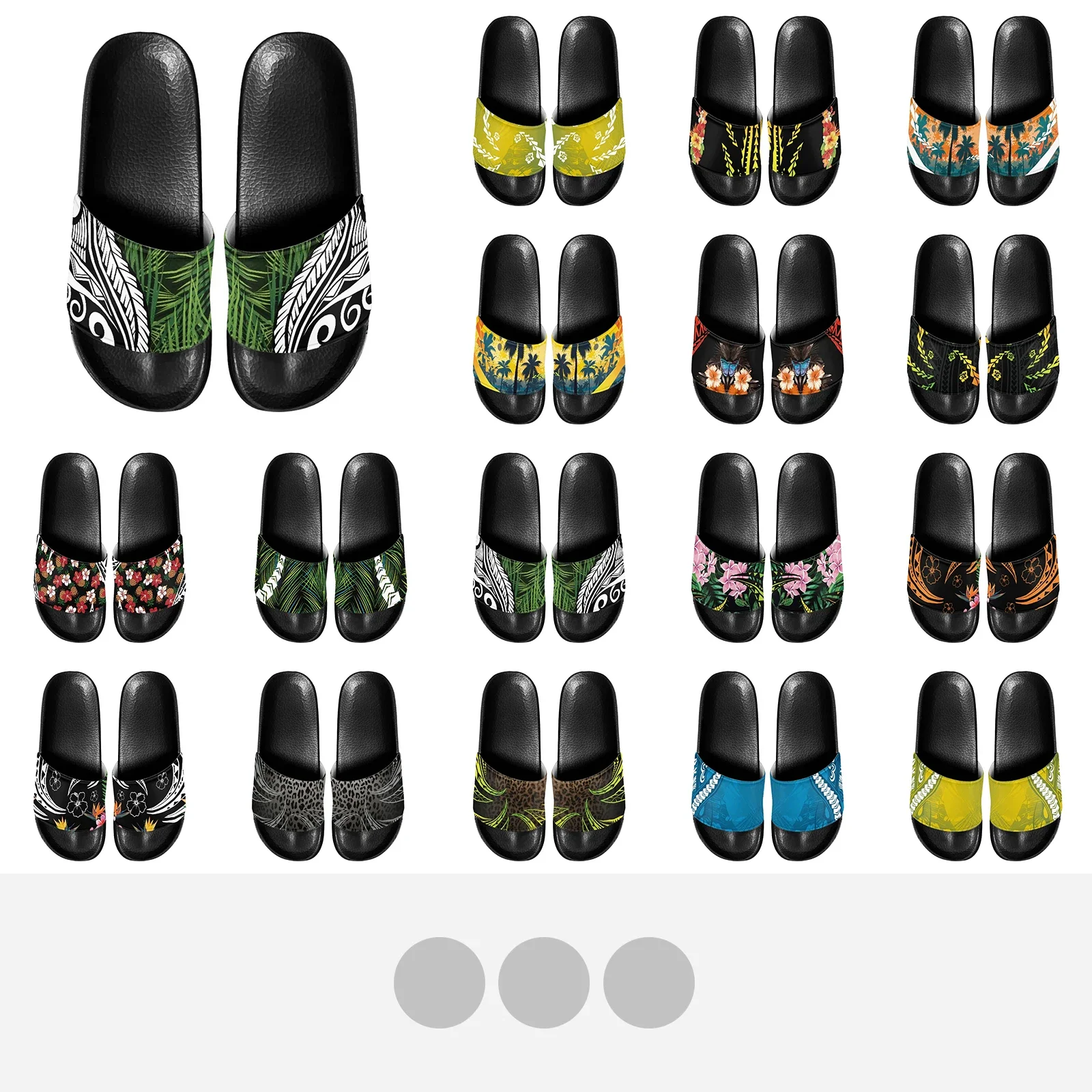 Polynesian Tribal Samoan Totem Tattoo Samoa Prints Fashion Women Men Slippers Soft Sandals Beach Casual Shoes Light Eva Slides