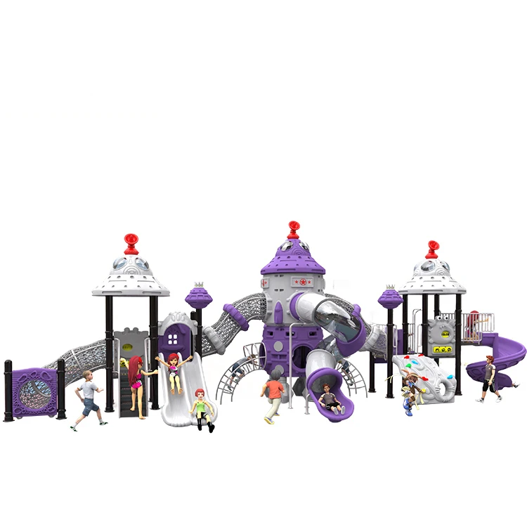 Commercial Amusement Park Games Plastic Kindergarten Equipment Children Outdoor Playground Slide