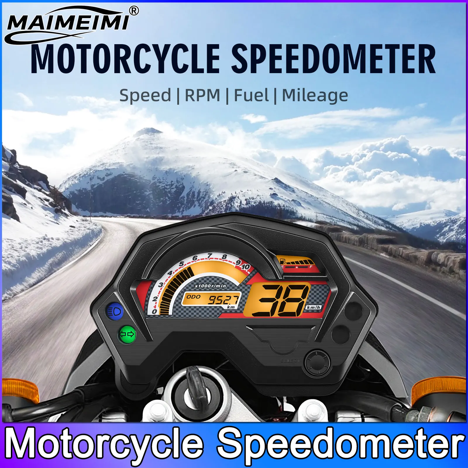 Velocímetro Digital Universal para Motocicleta Yamaha FZ S/FZ16/Fz V1/Fazer, Conjunto de Velocímetro, Tacómetro, Tablero de Instrumentos