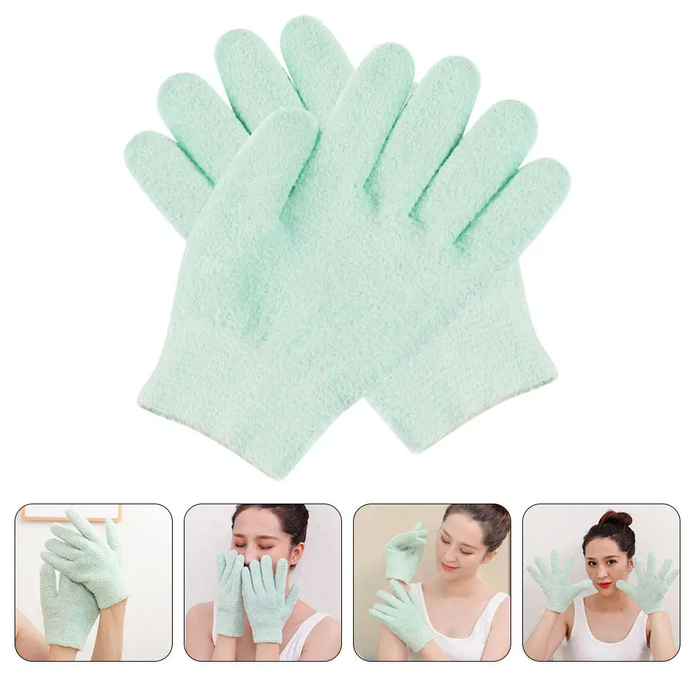 1Pair Moisturizing Gel Gloves Spa Hand Skin Care Gloves Soft Hydrating Lock Moisture Prevent Cracking Soften Flexible Hands