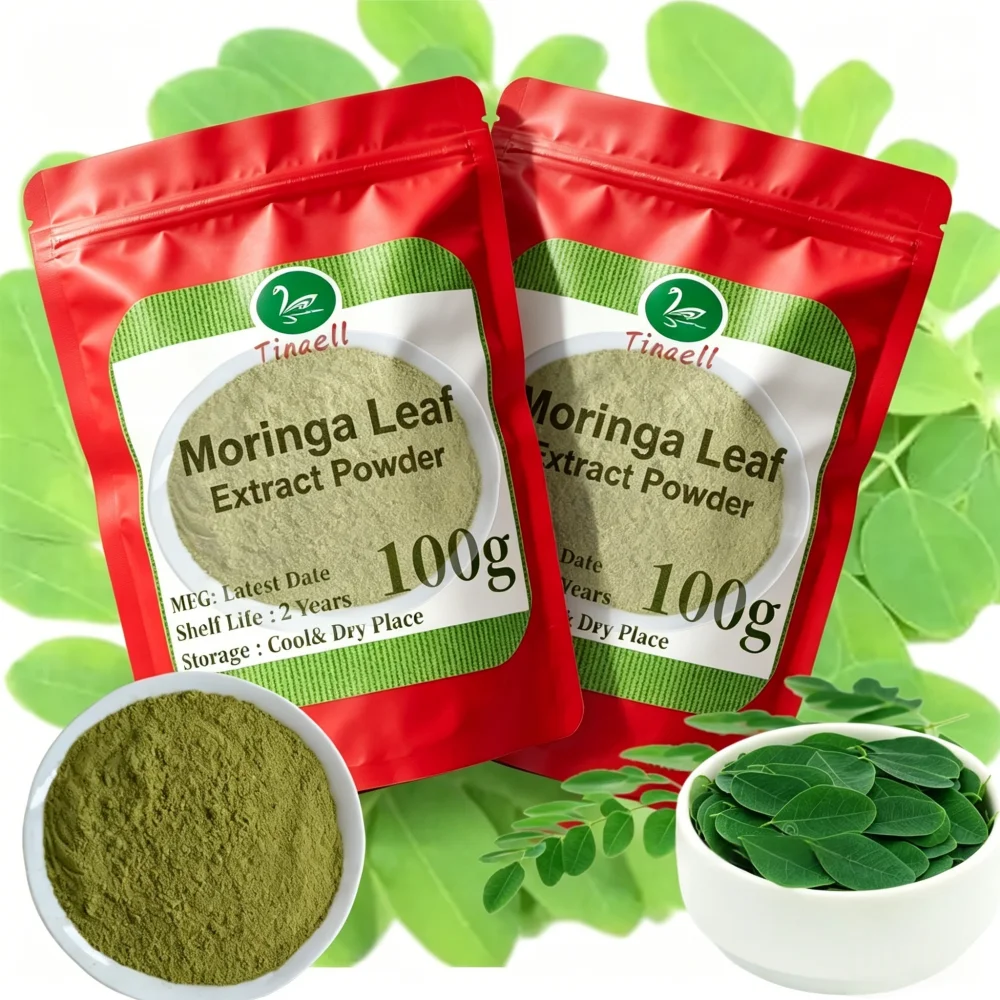 Customized Aluminum Material Production Factory Foil Bag Packaging Moringa Leaf Powder Natural Plant Regulator Out Packing