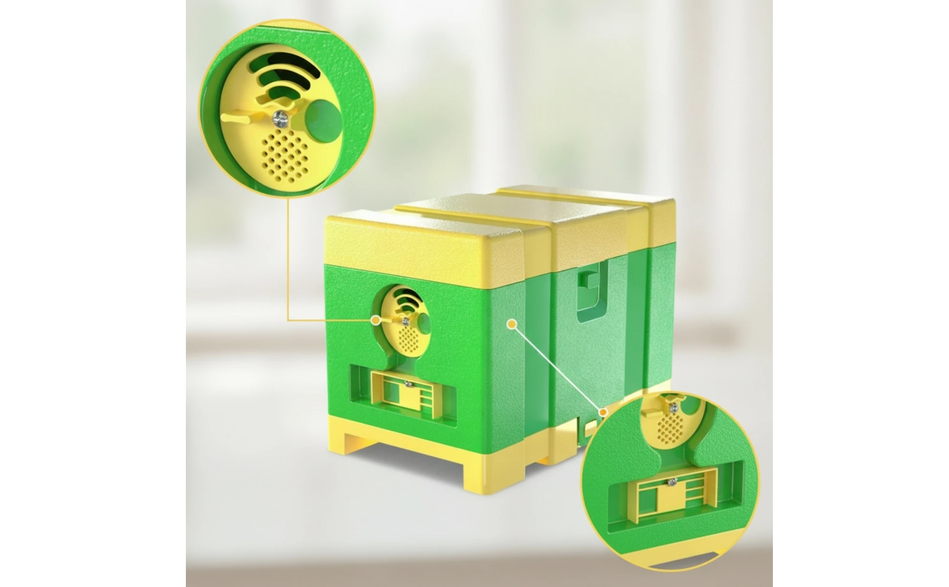 Mini Beehive Box Ventilated Bee Mating Nuc Bee Colony Box Bee House Two-Tone for Beekeepers Mini Beehive Box Ventilated Bee Mating Nuc Bee Colony Box Bee House Two-Tone for Beekeepers