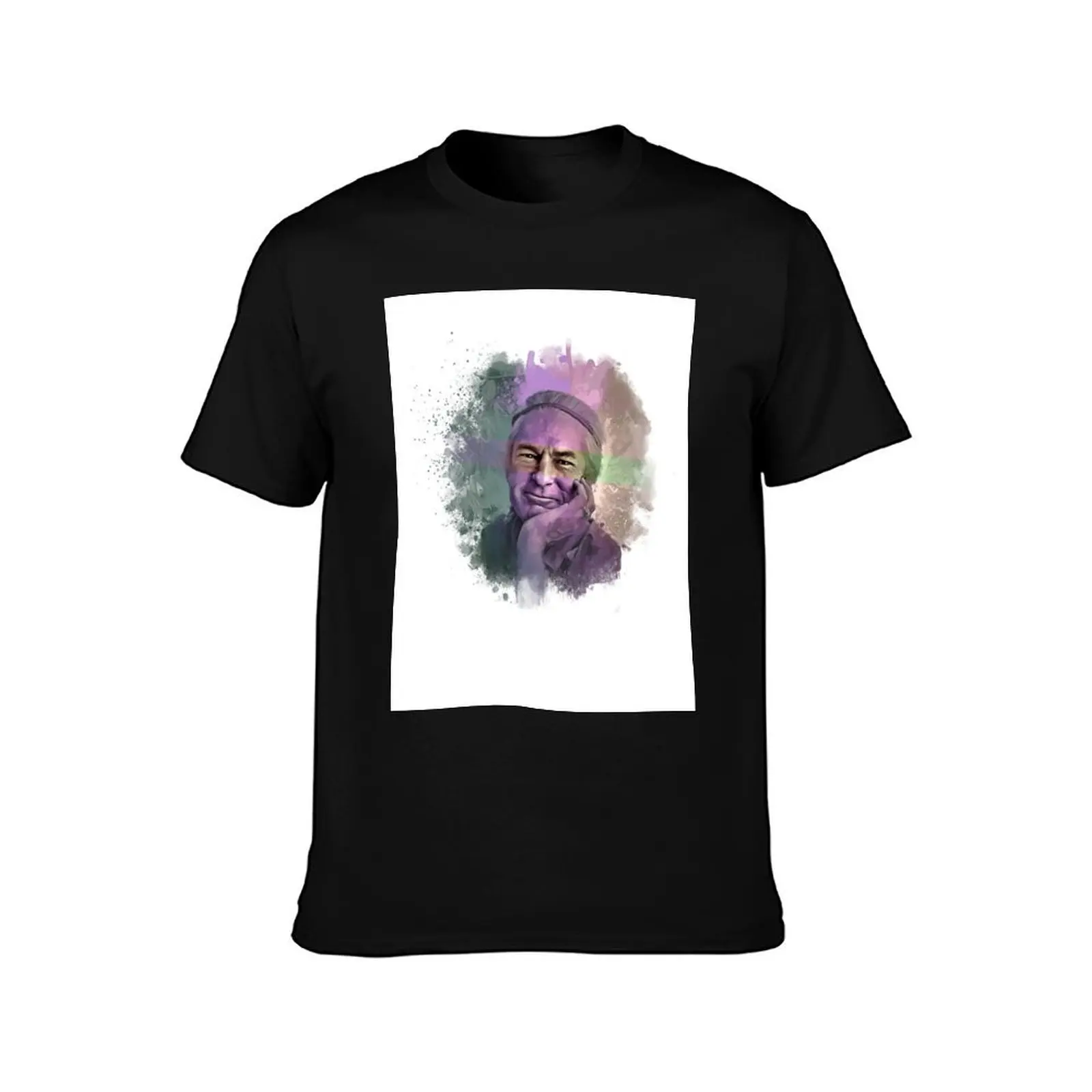 TIMOTHY LEARY - Famous SCIENTISTS Portraits shirts T-Shirt Stylish Print Short Sleeve Tee T-Shirt