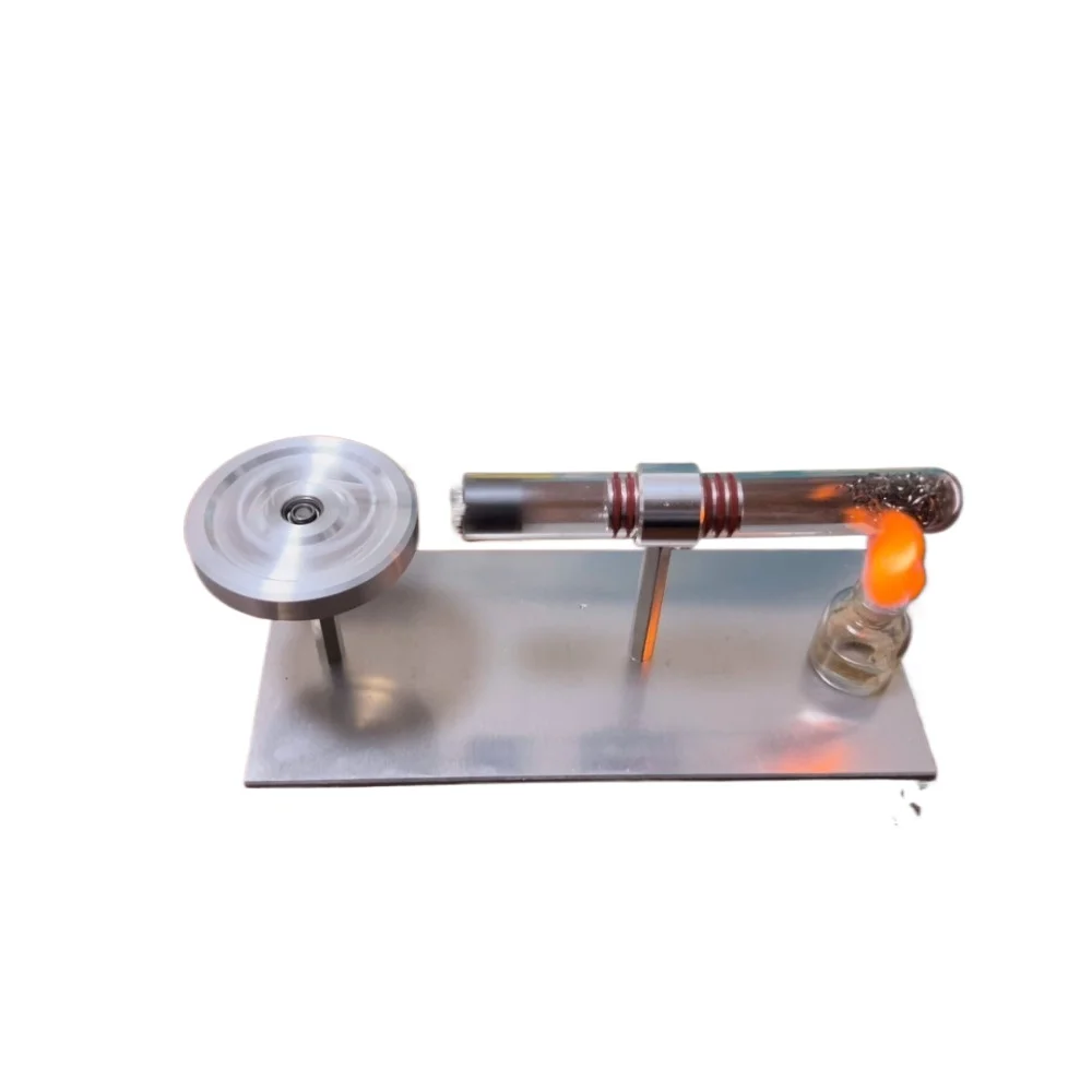 

Single Tube Stirling Engine Model External Combustion Mini Steam Engine Teaching Aid Birthday Gift Metal Engine Model