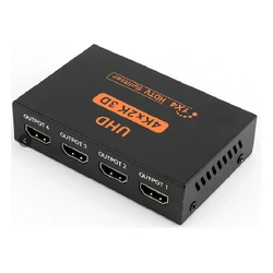 4K 3D HDMI-compatible Splitter 1x4 1x2 Full HD 1080P Video Switch Switcher 1 In 4 Out Amplifier-Adapter For HDTV DVD PS3 Xbox-