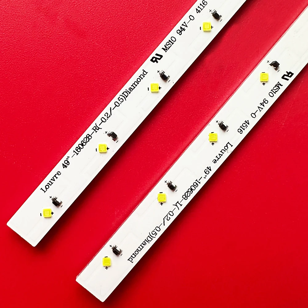 2/10PCS LED Backlight Strip for Louvre 49' 160628-L 160628-R UE49K5100BU UE49K5100AU UN49K5300 UE49K5100 49K5100