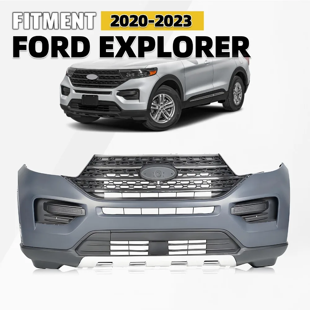 

Комплект накладок на передний бампер для Ford Explorer 2020-2023, решетка радиатора без противотуманных фар