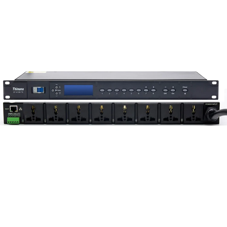 

Thinuna SP-6108 TE Professional Peripheral Device PA System Timing Power Sequencer Controller With Network Control Function
