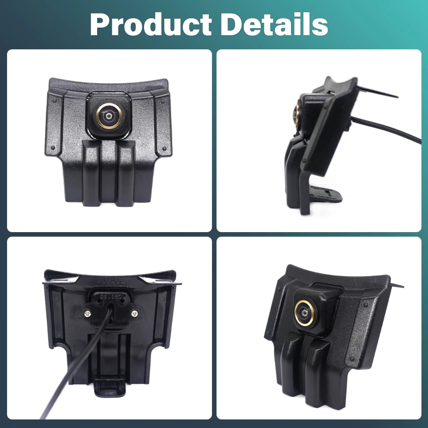 กล้องมองหน้ารถยนต์ AHD ความละเอียด 1920*1080P มุมมอง 170 องศา แบบ Fisheye สำหรับรถยนต์โตโยต้า แลนด์ ครุยเซอร์ ปราโด ปี 2018 2019 ปราโด 150 ปี 2020 2021 ติดตั้งที่กระจังหน้า