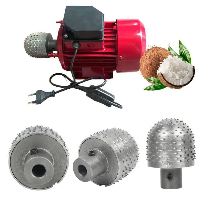 Cabezal de Rallador Eléctrico de Coco Duradero de 12/14 mm para Procesamiento de Coco de Uso Intensivo