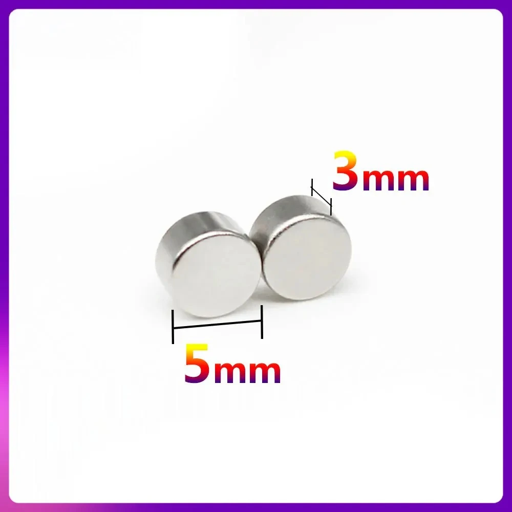 10/20/50/100/200/500PCS 5x3 mm Small Circular Magnets 5mmx3 mm for Home Refrigerators, Offices DIY  5*3 mm