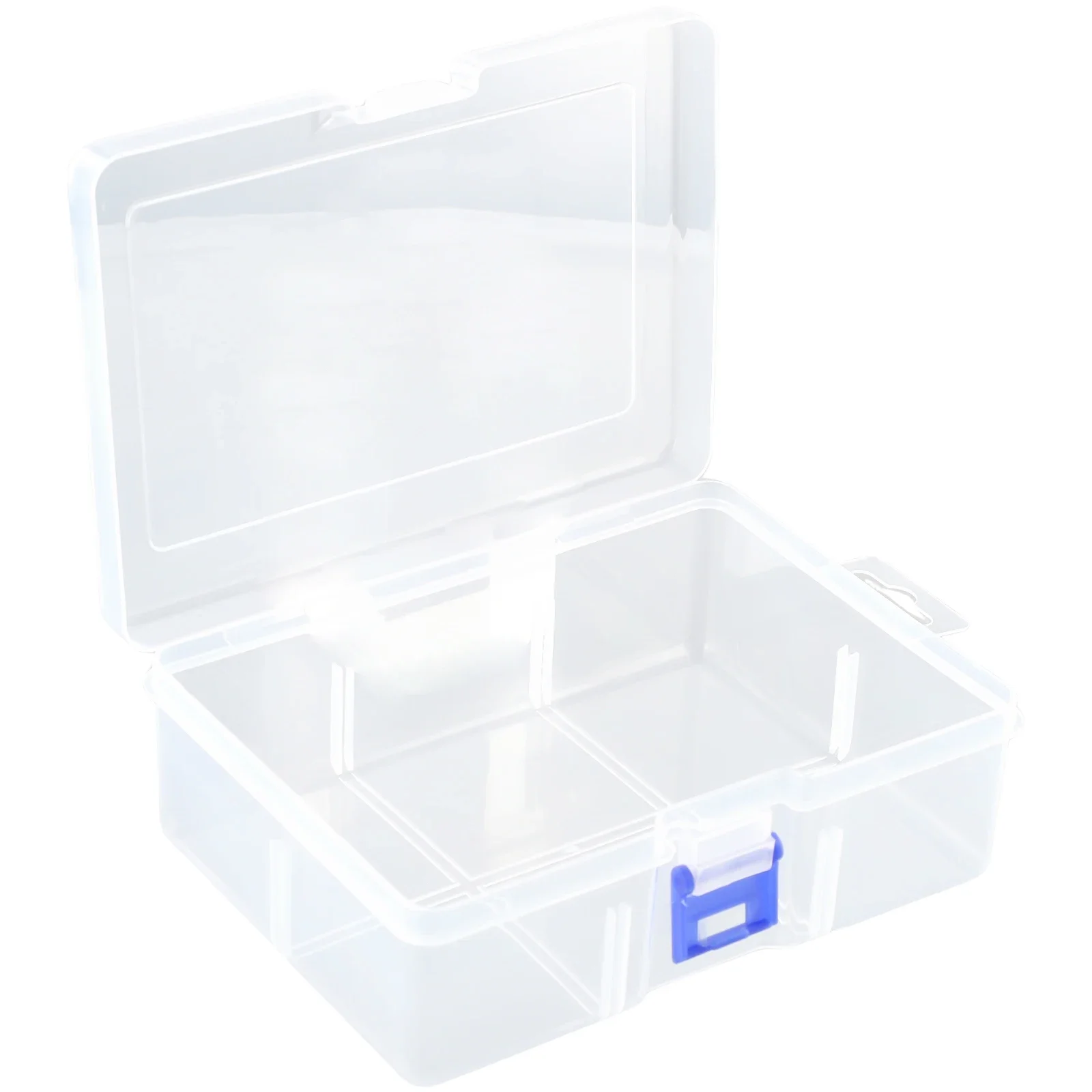 Storage Box Large-capacity Transparent Plastic Cosmetics Storage Box Holder Case Container Adjustable Tool Bins Jewelry Storage