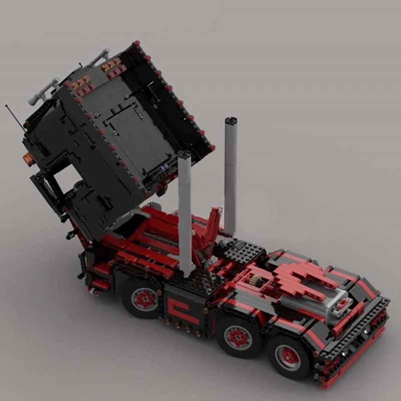 New Truck R620 Trailer Engineering Vehicle Model RC Remote Control Building Blocks Bricks Kit Kids for Toys Birthday Gift