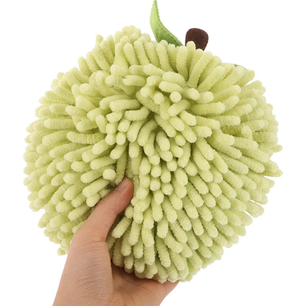 

2Pcs Polyester Hand Towels Hanging Soft Absorbent Quick Drying for Kitchen Bathroom Rv Decorative Ball Accessory