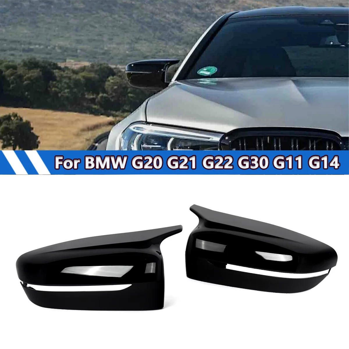 

For BMW G32 G11 G12 G14 G15 G16 G20 G22 G26 Mirror Cover Caps 330e 430i 530e 540i 550i 740e 745e 750i Side Mirror Cover Trim