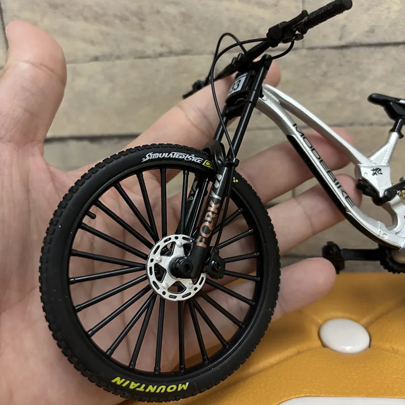 1:8 Mini-Legierungs-Fahrradmodell Mountainbike Fingerbikes Druckguss-Simulation Sammlerstücke Geschenke Spielzeug für Jungen – Detail 4