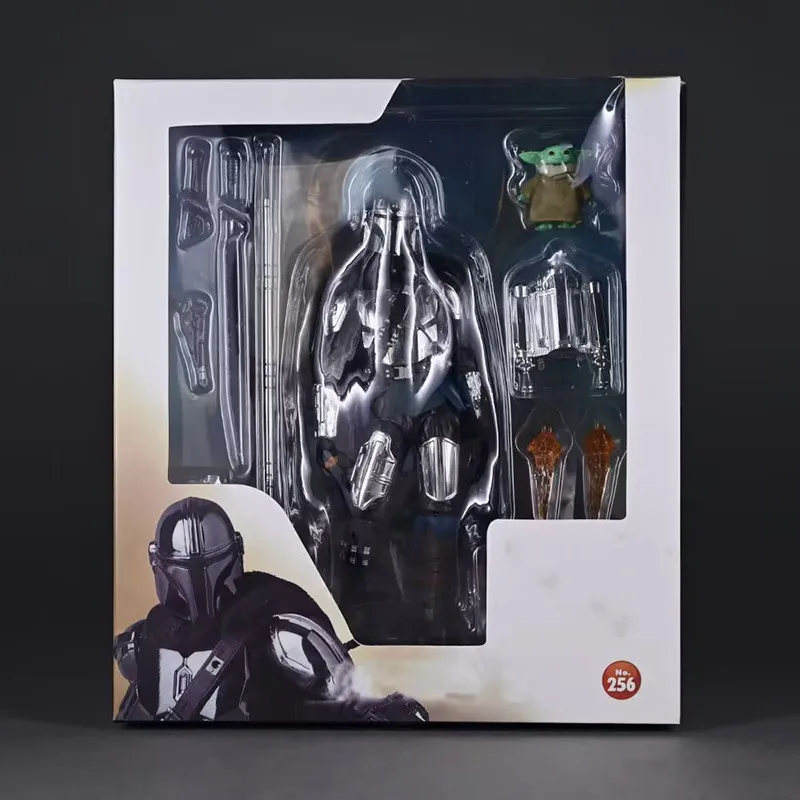 在庫あり-mafex-256-スターウォーズ-マンダロリアン-20-電気メッキ版-ディンジャラン-可動アクションフィギュア-モデル-コレクタブルトイ-ギフト