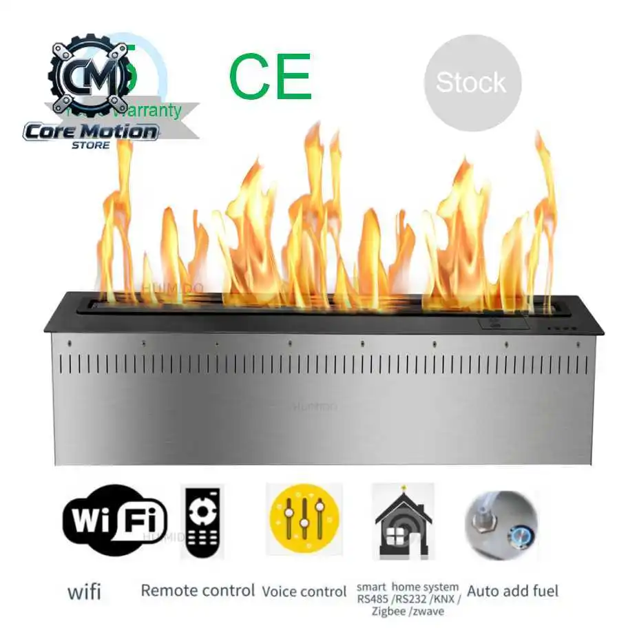 72 L Smart Stainless Steel Modern Electric Chimera Kamin Bio Fireplace