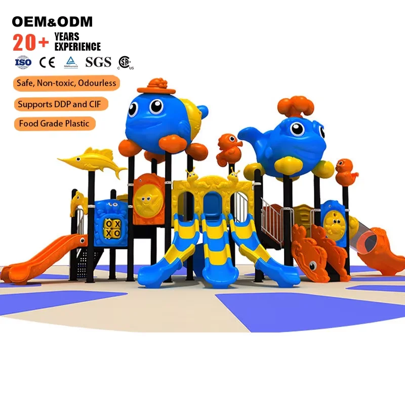 Quality Large Plastic Tubular Slide For Kids For Garden Play Home School Sports Park Amusement Park Play Structure Swing Set