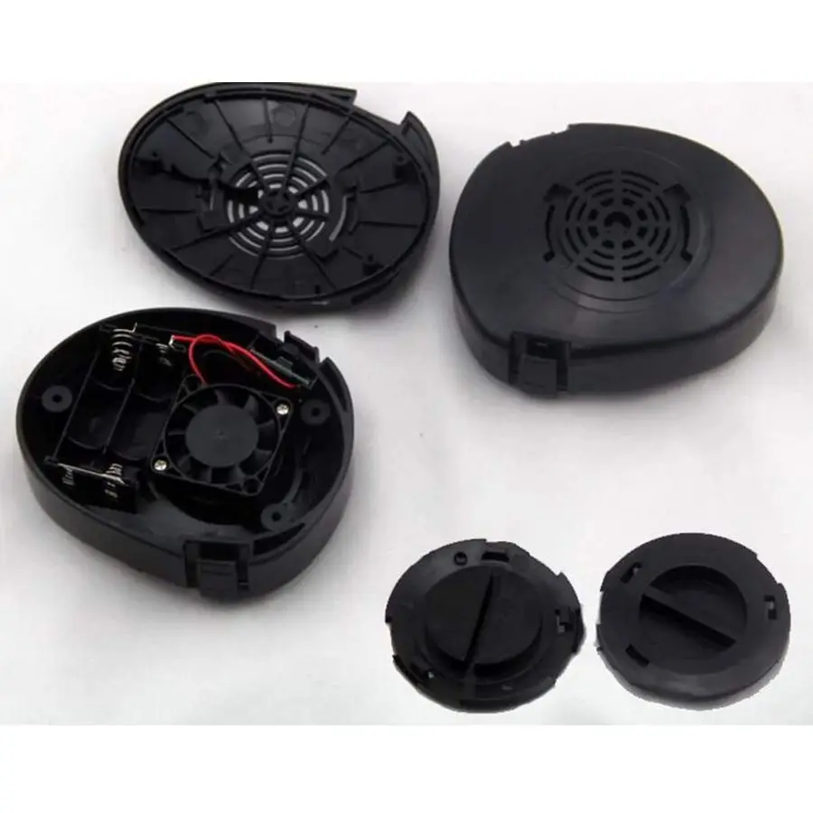 Airsoft Protective Gas Mask Tactical, Full Face Eye Protection Goggles Dummy Toxic Skull Gas Mask with Filter Fans for BB Gun Ga