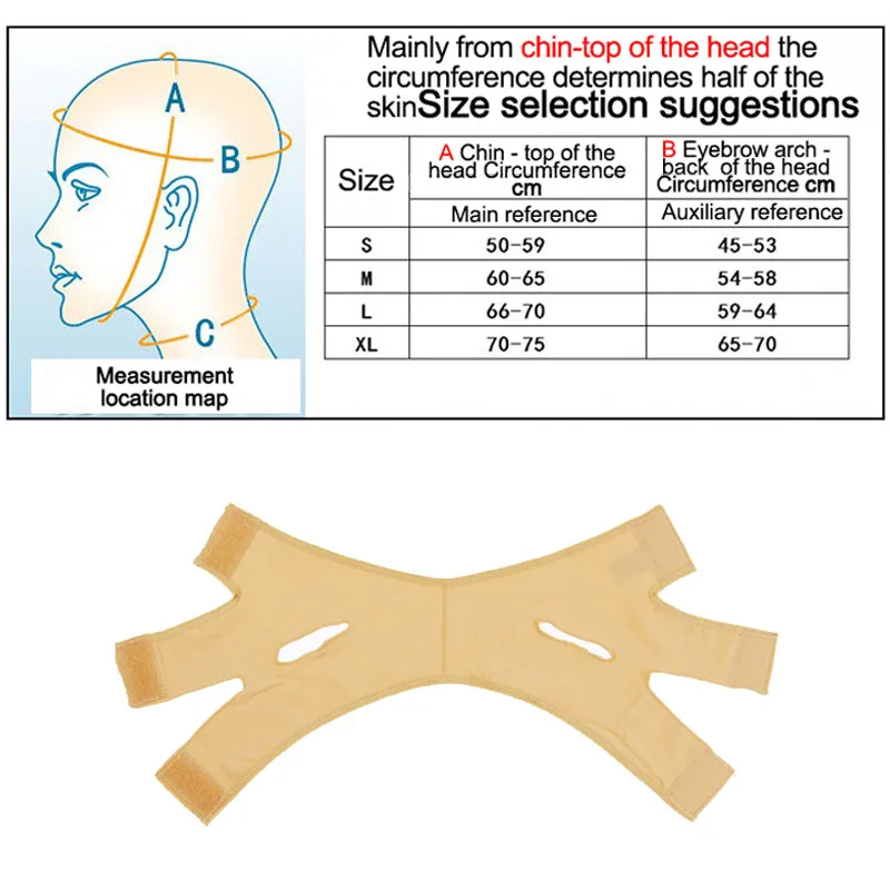 Nouveau 1 pièces bande de Lifting du visage visage V Shaper visage minceur pansement visage gaine plus mince Double menton Visage LBHL30