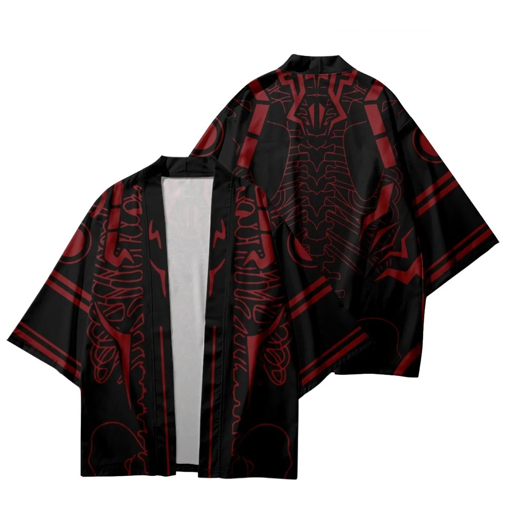 

Spring/summer New Japanese Kimono Fashion Mens And Womens Cloak Jacke Tops Casual Trend Loose Shirt Funny 3D Print Men Clothing