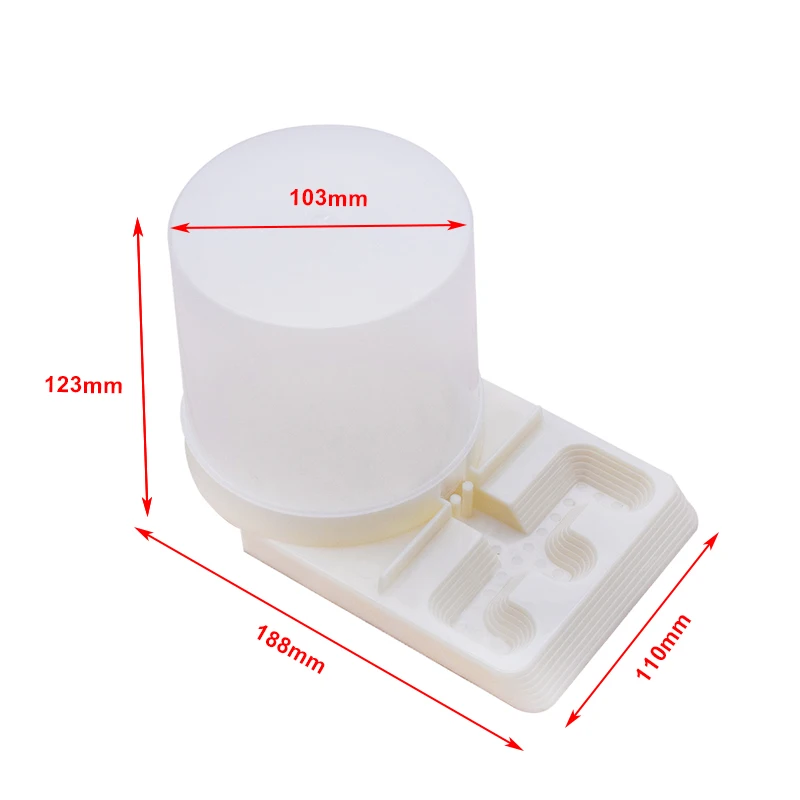 

Beehive Entrance Feeder 700ML with Drowning Prevention Step for Beekeeping Honeybee Bee Tool