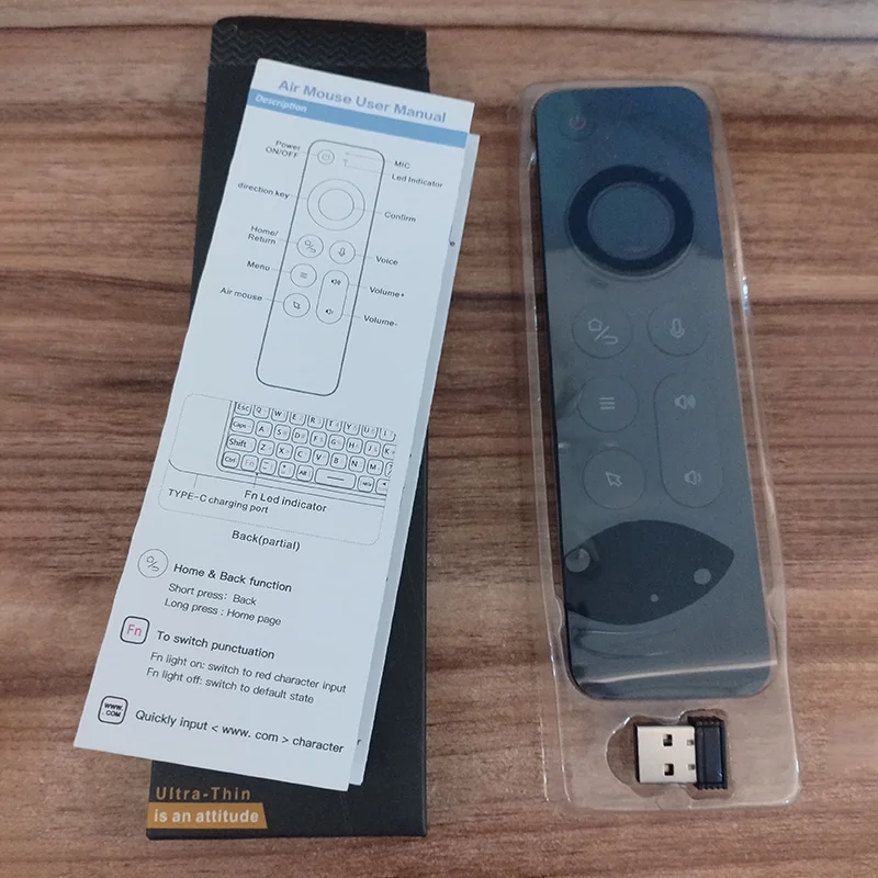 W3 2.4G ماوس هوائي لاسلكي للتحكم عن بعد لوحة مفاتيح صغيرة لـ Andro TV BOX Windows Mac OS Linux Gyroscope Voice