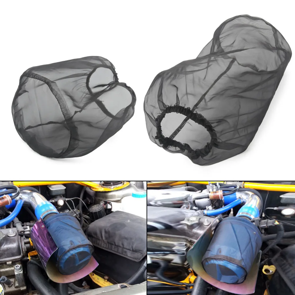 

1pc Car Engine Cover Dust-Proof Water-Resistant Oil-Resistant Air Intake Protective Cover For Large Filters Size S
