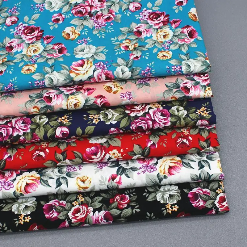 Tessuto di cotone i tessuti Patchwork di stoffa al metro tessuto per cucire per mobili fiori 50*145cm stoff