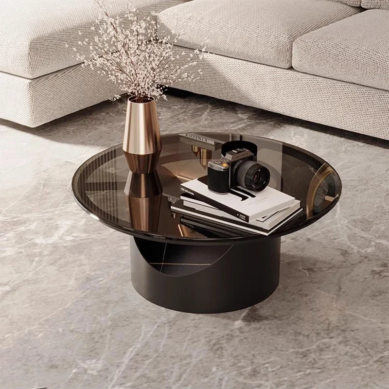 Small Center Coffee Table Modern Simple Transparent Minimalist Side Table Italian Moving Aesthetic Mesas Bajas Home Furniture