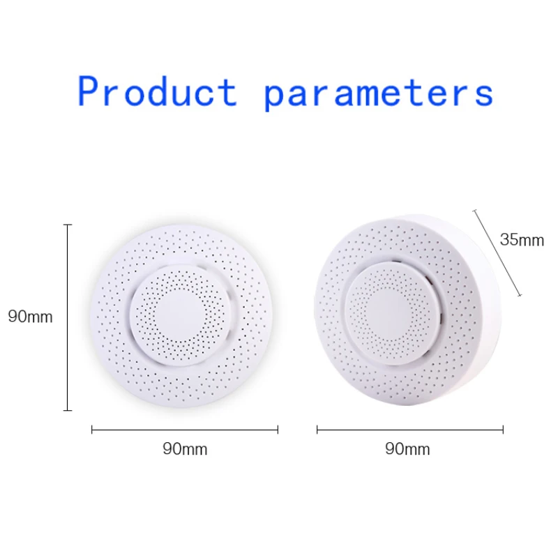 Tuya Home Alarm Gas Smoke Alarm Detector Carbon Dioxide Sensor Formaldehyde VOC Temperature Humidity Home Security Zigbee