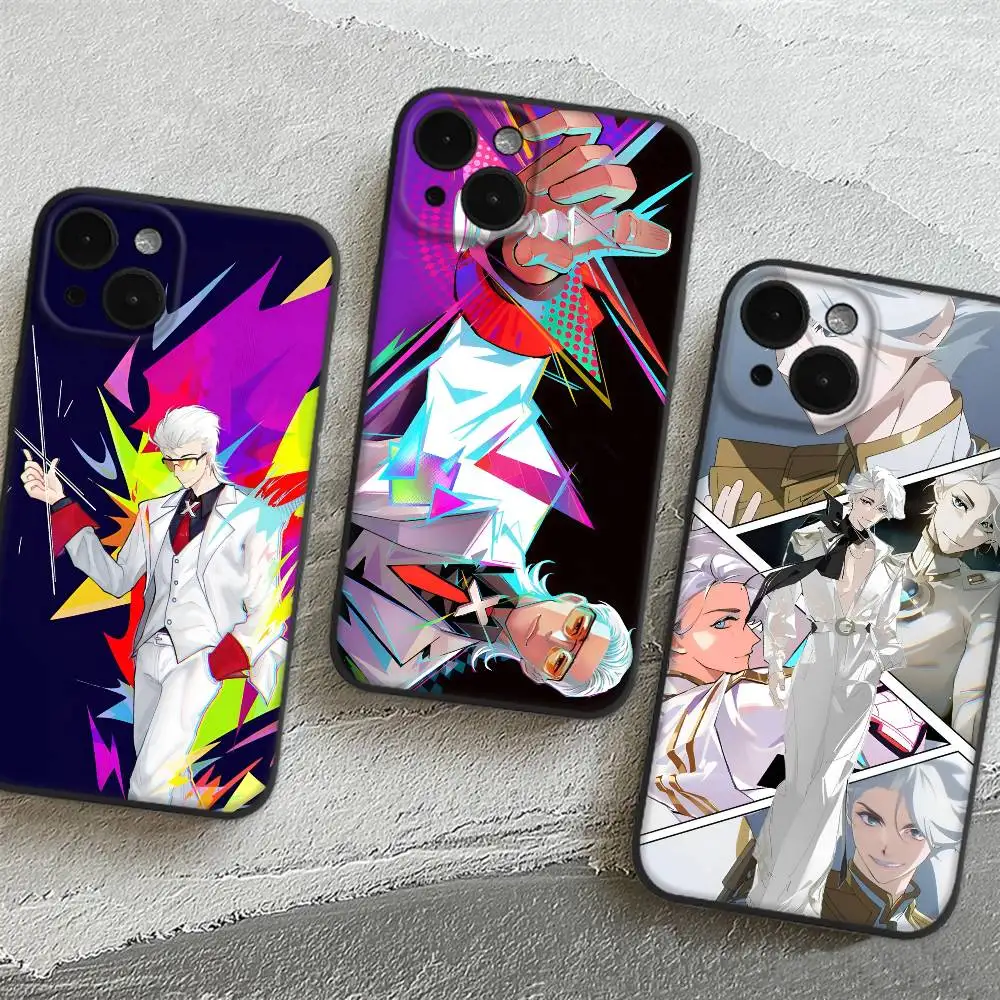 حافظة هاتف للرسوم المتحركة الصينية To Be Hero X لهاتف Apple iPhone 16,15,14,13,12,11,Pro,Max,Mini Wave Oil Back حافظة هاتف قصيرة
