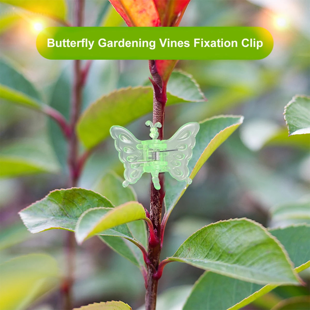 

30pcs Gardening Ladybug Gardening Fixed Clips Shaped Vine Fixed Ideal Flowers Durable chid Supports Plants Gift