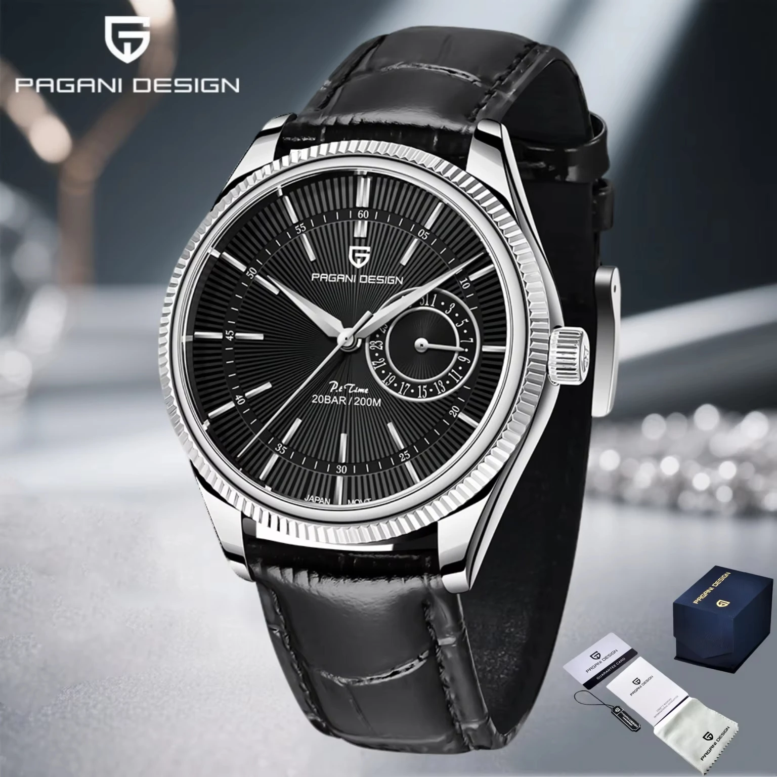 

PAGANI DESIGN 2025 New Men Quartz Watch VH65 40mm Stainless Steel Sapphire Glass Luxury Business Waterproof 200m Reloj Hombre
