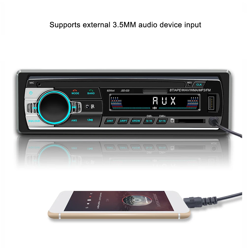 

ABS High Power Truck USBTFCard Reader Handsfree Car Bluetooth MP3 Player With Multi-Frequency FM