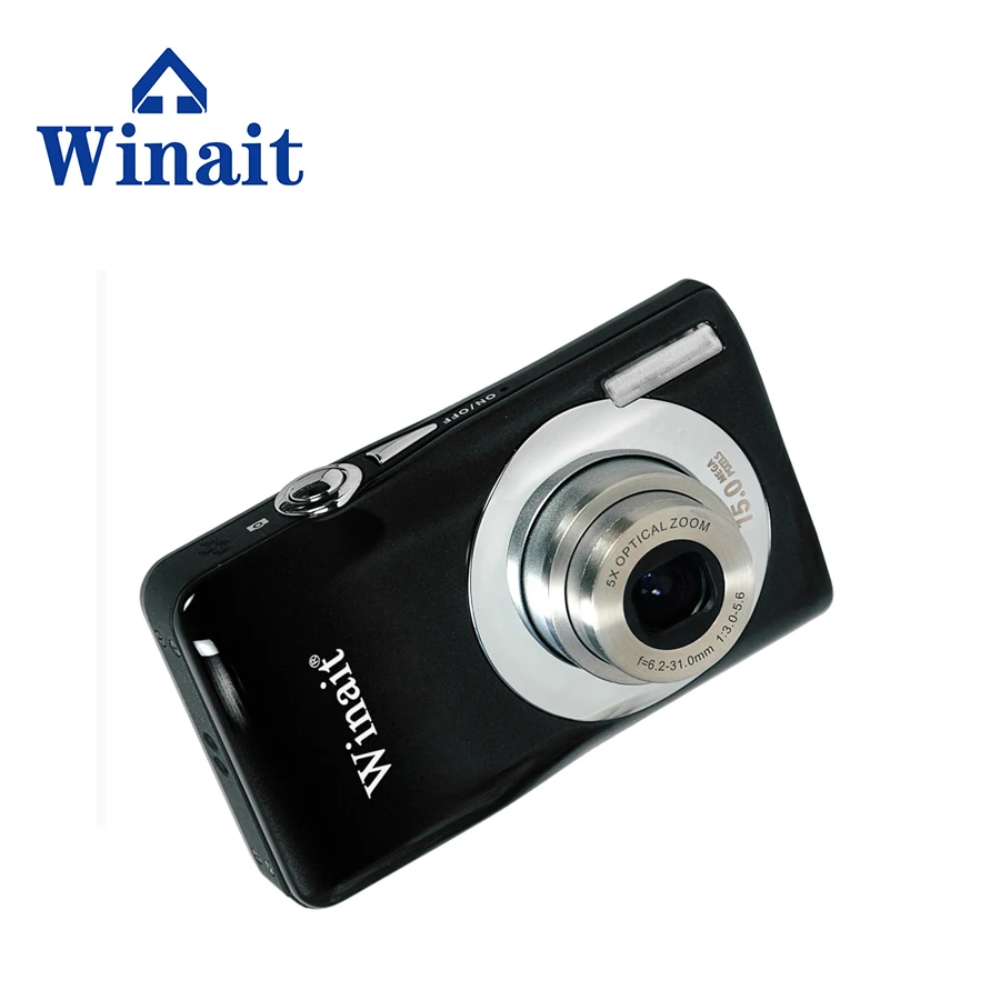 Winait 15Mp Home Use Digital Camera Dc-V100 With 5 X Optical Zoom Plus 4X Digital Zoom