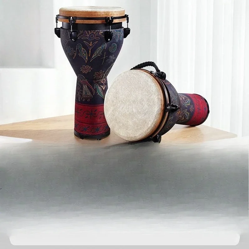 African drum adult professional hand beat drum 12 inch beginner professional percussion instrument Lijiang folk drum