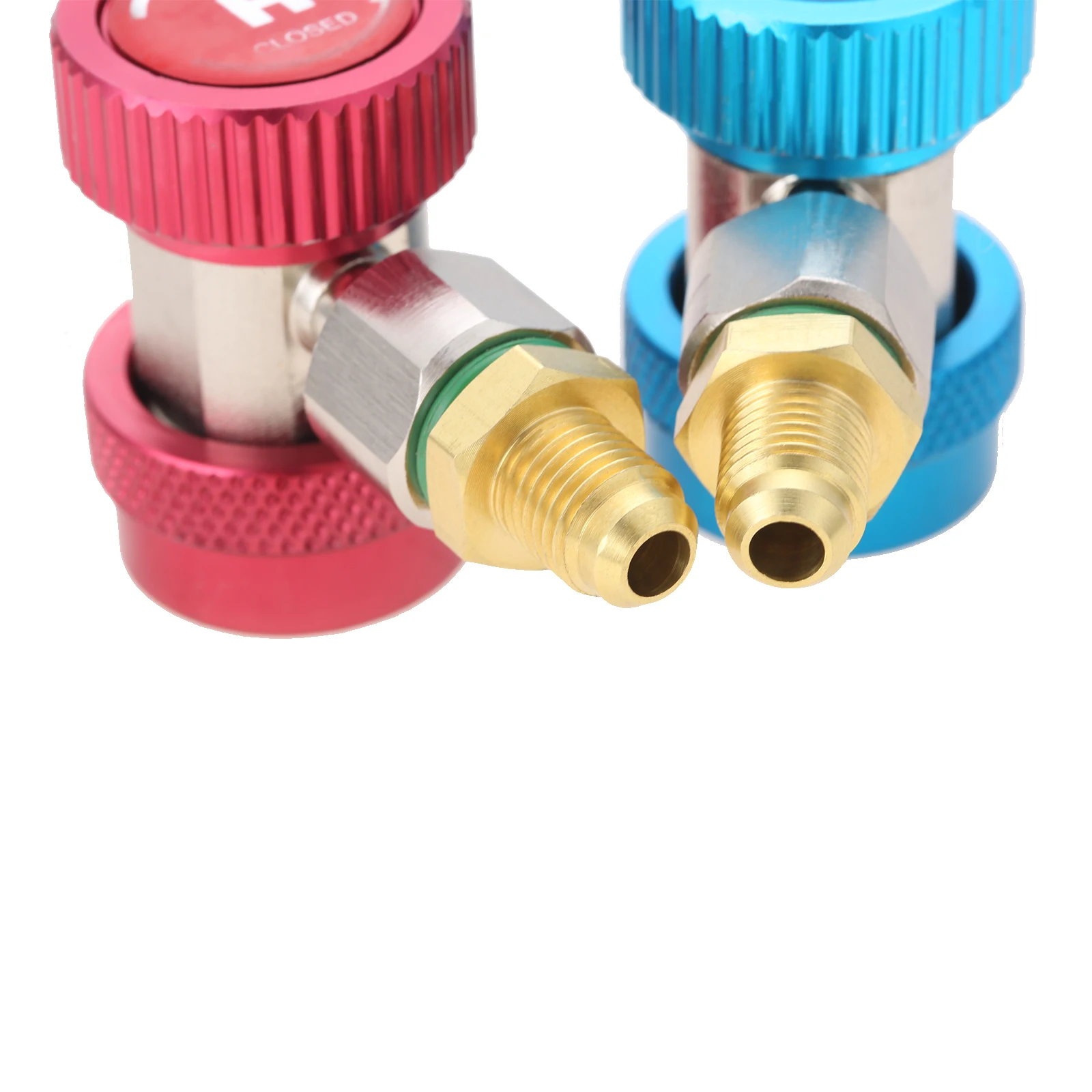 2Pcs High / Low AC R134A Quick Coupler Adapters 1/4