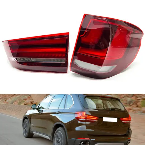 BMW X5 F15 2014 2015 2016 2017 2018 LED 후미등, 후방 경고 브레이크 램프, 안개등 미등, 자동차 액세서리