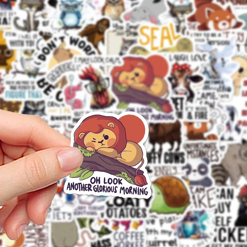 50PCS Funny Cartoon Graffiti Stickers DIY Decoration Helmet Bicycle Skateboard Notebook Skateboard Waterproof Decals Kids Toys