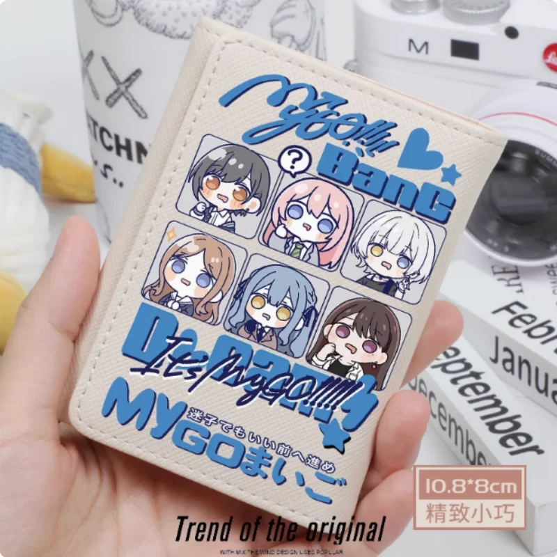 

Аниме It BanG Dream MyGO, модный кошелек из искусственной кожи, держатель для карт, сумка для денег, подарок для косплея B2166
